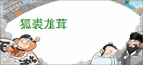 狐裘尨茸
