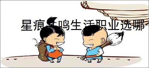 星痕共鸣生活职业选哪个好