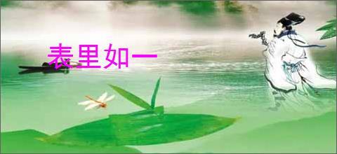 表里如一