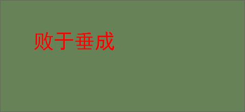 败于垂成