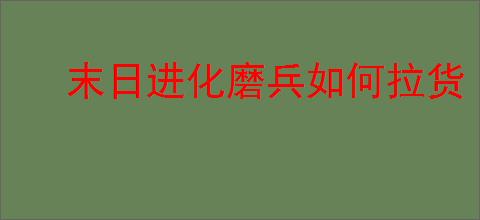 末日进化磨兵如何拉货