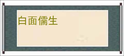 白面儒生